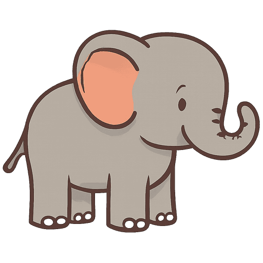 Elephant with the Tamil word யானை