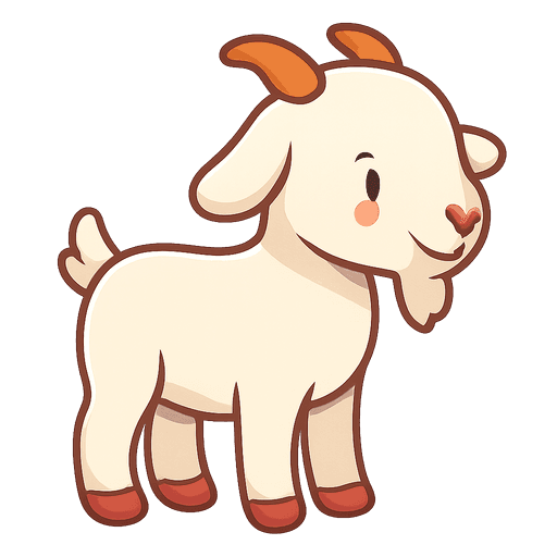 Goat with the Tamil word ஆடு