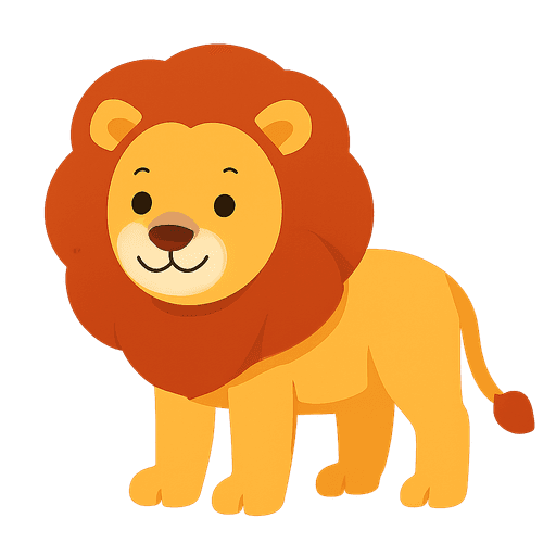 Lion with the Tamil word சிங்கம்