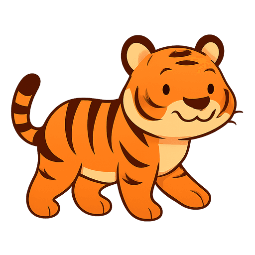 Tiger with the Tamil word புலி