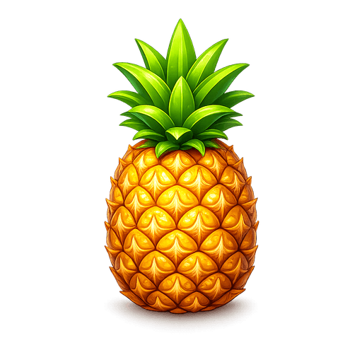 Pineapple with the Tamil word அன்னாசிப்பழம்
