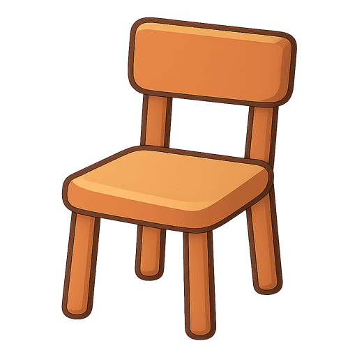 Chair with the Tamil word நாற்காலி