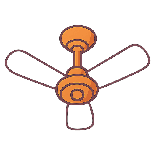 Fan with the Tamil word மின்விசிறி