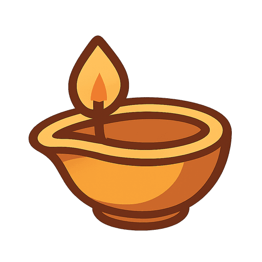 Lamp with the Tamil word விளக்கு