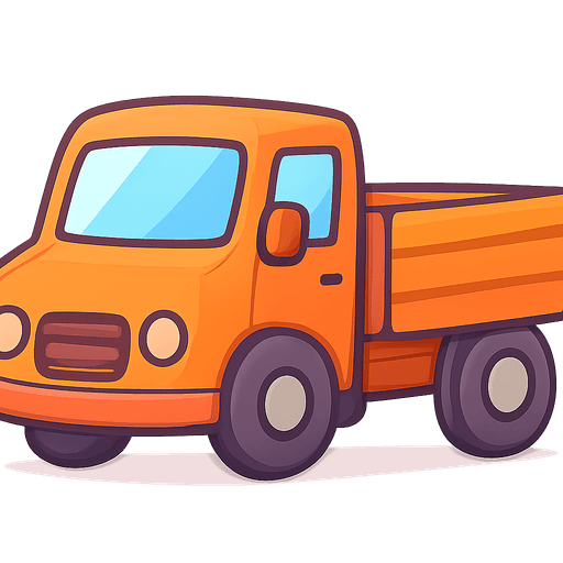 Lorry with the Tamil word லாரி